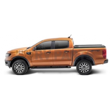 Retrax Tonneau Cover Hard Manual Retractable Black Matte Powder Coated Polycarbonate - 60336-2