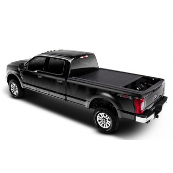 Retrax Tonneau Cover Hard Manual Retractable Black Matte Powder Coated Aluminum - 80336-2