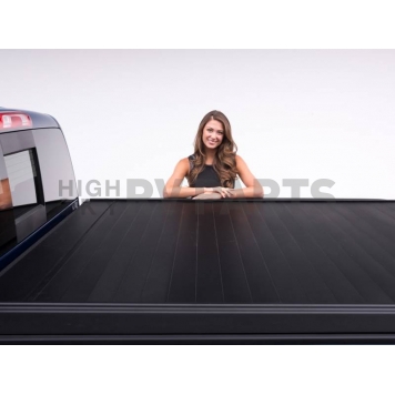 Retrax Tonneau Cover Hard Manual Retractable Black Matte Powder Coated Aluminum - 80481-3