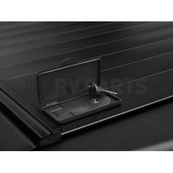 Retrax Tonneau Cover Hard Manual Retractable Black Matte Powder Coated Aluminum - 80481-5