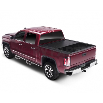 Retrax Tonneau Cover Hard Manual Retractable Black Matte Powder Coated Aluminum - 80482-1