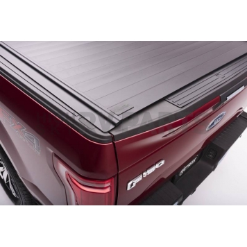 Retrax Tonneau Cover Hard Manual Retractable Black Matte Powder Coated Aluminum - 80482-3