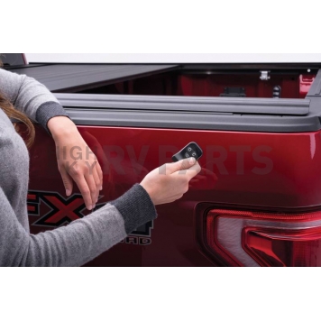 Retrax Tonneau Cover Hard Manual Retractable Black Matte Powder Coated Aluminum - 80482-4