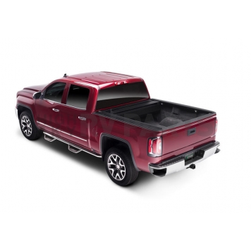 Retrax Tonneau Cover Hard Manual Retractable Black Matte Powder Coated Aluminum - 80483-3