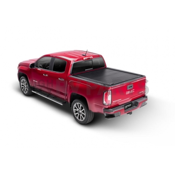 Retrax Tonneau Cover Hard Manual Retractable Black Matte Powder Coated Aluminum - 80484