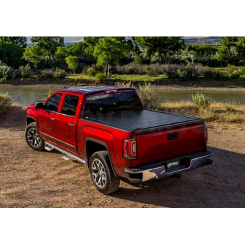Retrax Tonneau Cover Hard Manual Retractable Black Matte Powder Coated Aluminum - 80484-3