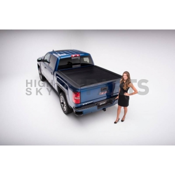 Retrax Tonneau Cover Hard Power Retractable Black Matte Powder Coated Aluminum - 90245
