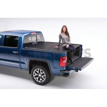 Retrax Tonneau Cover Hard Power Retractable Black Matte Powder Coated Aluminum - 90245-2
