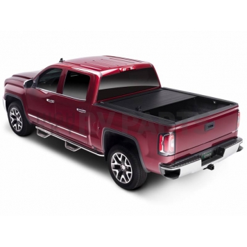 Retrax Tonneau Cover Hard Power Retractable Black Matte Powder Coated Aluminum - 90481-1