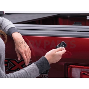 Retrax Tonneau Cover Hard Power Retractable Black Matte Powder Coated Aluminum - 90481-5