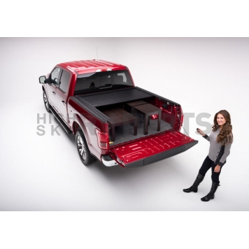 Retrax Tonneau Cover Hard Power Retractable Black Matte Powder Coated Polycarbonate - 90484-3