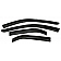 Auto Ventshade (AVS) Rainguard - Dark Smoke Acrylic Set Of 4 - 94453