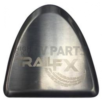TrailFX Nerf Bar Logo Plate Brushed Silver Aluminum Set Of 8 - G9023S