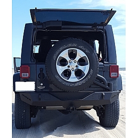 TrailFX TFX Jeep Products Bumper 1-Piece Design Steel Black - J050T