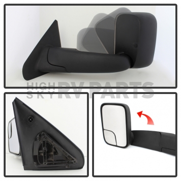 Xtune Exterior Towing Mirror Manual Rectangular Single - 9925092-1