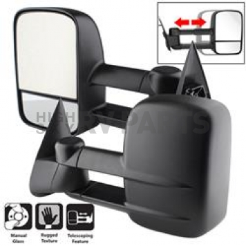 Xtune Exterior Towing Mirror Manual OEM Set Of 2 - 9935688