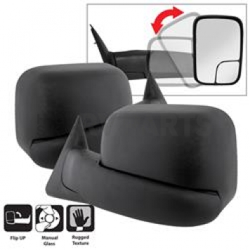 Xtune Exterior Towing Mirror Manual OEM Set Of 2 - 9935749