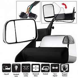 Xtune Exterior Towing Mirror Electric OEM Set Of 2 - 9935787