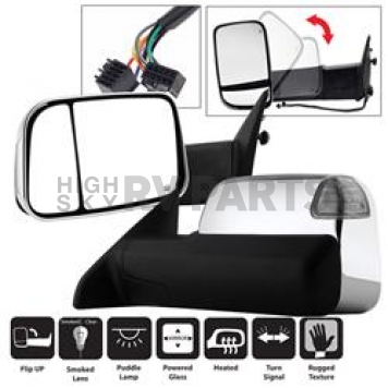 Xtune Exterior Towing Mirror Electric OEM Set Of 2 - 9935787