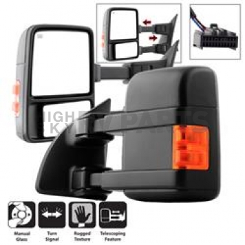 Xtune Exterior Towing Mirror Manual OEM Set Of 2 - 9935794