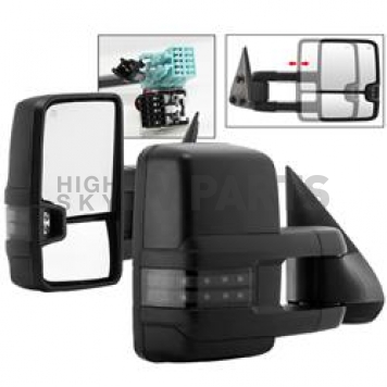 Xtune Exterior Towing Mirror Electric Rectangular Set Of 2 - 9936715