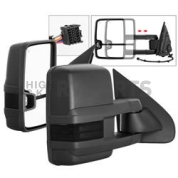 Xtune Exterior Towing Mirror Electric Rectangular Set Of 2 - 9936739