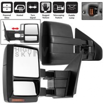 Xtune Exterior Towing Mirror Electric OEM Set Of 2 - 9936791