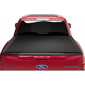 Truxedo Tonneau Cover Hard Roll-Up Black Matte Woven Fabric Over Aluminum Slats - 1569116