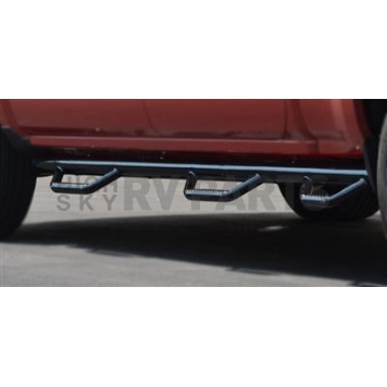 TrailFX Nerf Bar - Truck Wheel to Wheel Steel Round 3 Inch - A3343