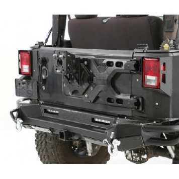 Smittybilt Spare Tire Carrier Tailgate Mount Steel Black - 2843