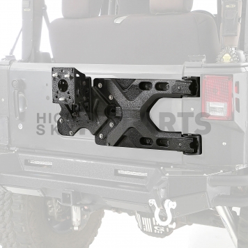 Smittybilt Spare Tire Carrier Tailgate Mount Steel Black - 2843-1