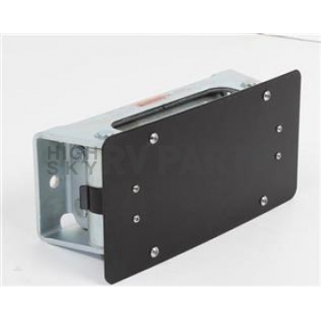 Smittybilt License Plate Bracket - Black Steel - 4432