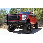 TrailFX TFX Winch Mount Bumper 1-Piece Design Steel Black - FX4022