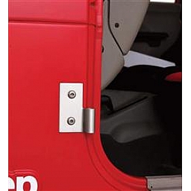 Smittybilt Door Hinge - Half Lower Body Stainless Steel Silver - 7407