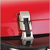Smittybilt Hood Latch Polished Stainless Steel Silver Set Of 2 - 74334