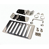 Smittybilt Hood Appearance Set Silver Polished Stainless Steel - 7465