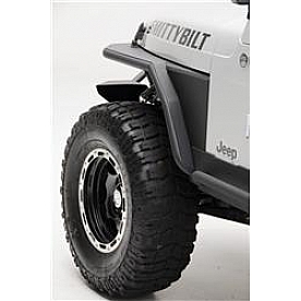 Smittybilt Fender Black Steel Powder Coated Set Of 2 - 76863