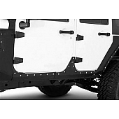 Smittybilt Rocker Panel Molding - Powder Coated Steel Black Set of 4 - 76887