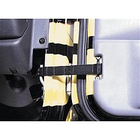 Smittybilt Door Check Strap - Canvas Black Set Of 2 - 769401