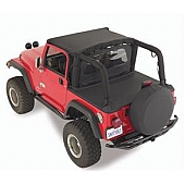 Smittybilt Spare Tire Cover Black Diamond Vinyl 35 Inch - 773535