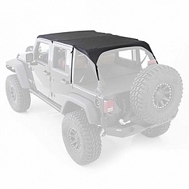 Smittybilt Bikini Top OEM Style Fabric Black Diamond - 94635