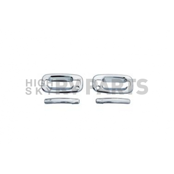Auto Ventshade (AVS) Exterior Door Handle Cover - Silver ABS Plastic Full Set - 685105