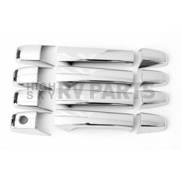 Auto Ventshade (AVS) Exterior Door Handle Cover - Silver ABS Plastic Full Set - 685210