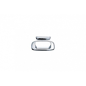 Auto Ventshade (AVS) Tailgate Handle Cover - Chrome Plated ABS Plastic Silver - 686553