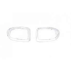 Auto Ventshade Exterior Mirror Cover Driver And Passenger Side Silver ABS Plastic Set Of 2 - 687664