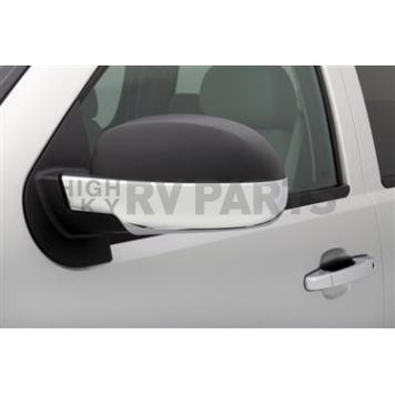 Auto Ventshade Exterior Mirror Cover Driver And Passenger Side Silver ABS Plastic Set Of 2 - 687665