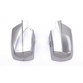Auto Ventshade Exterior Mirror Cover Driver And Passenger Side Silver Acrylic Set Of 2 - 687683
