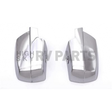 Auto Ventshade Exterior Mirror Cover Driver And Passenger Side Silver Acrylic Set Of 2 - 687683