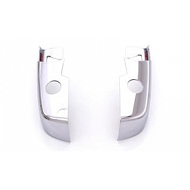 Auto Ventshade Exterior Mirror Cover Driver And Passenger Side Silver Acrylic Set Of 2 - 687685
