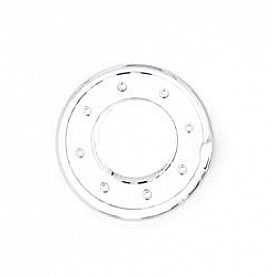 Auto Ventshade (AVS) Fuel Door Cover - Chrome Plated Silver ABS Plastic - 688772